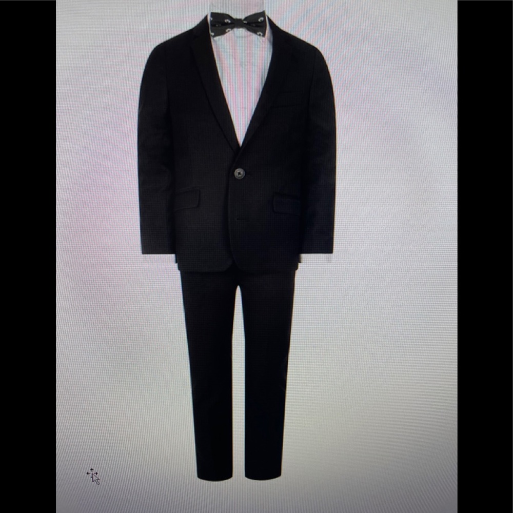 Black Appaman Fine Tailoring Boys 2 piece suit